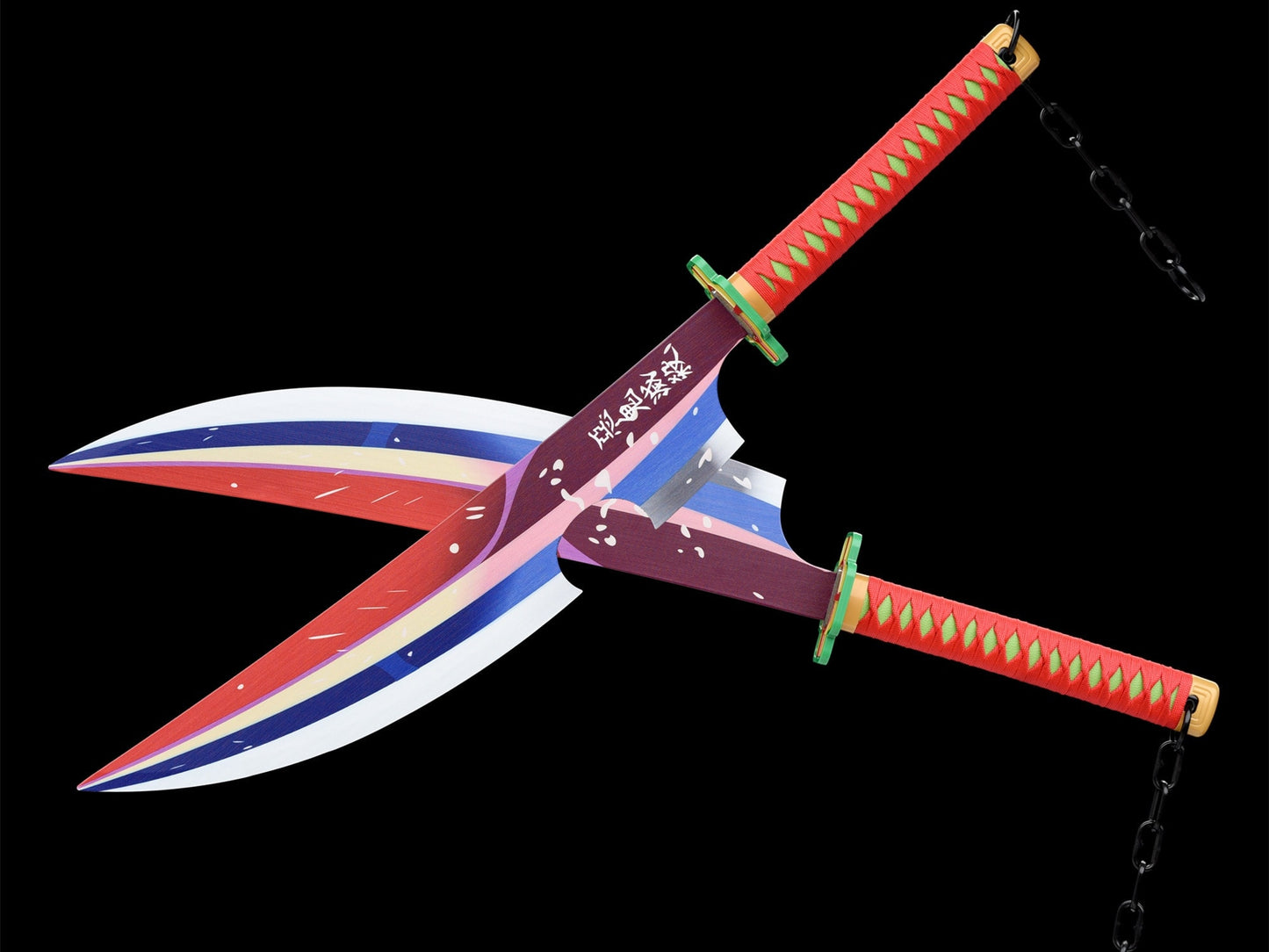 Tengen Uzui x2 Katana (Carbon steel 1060)