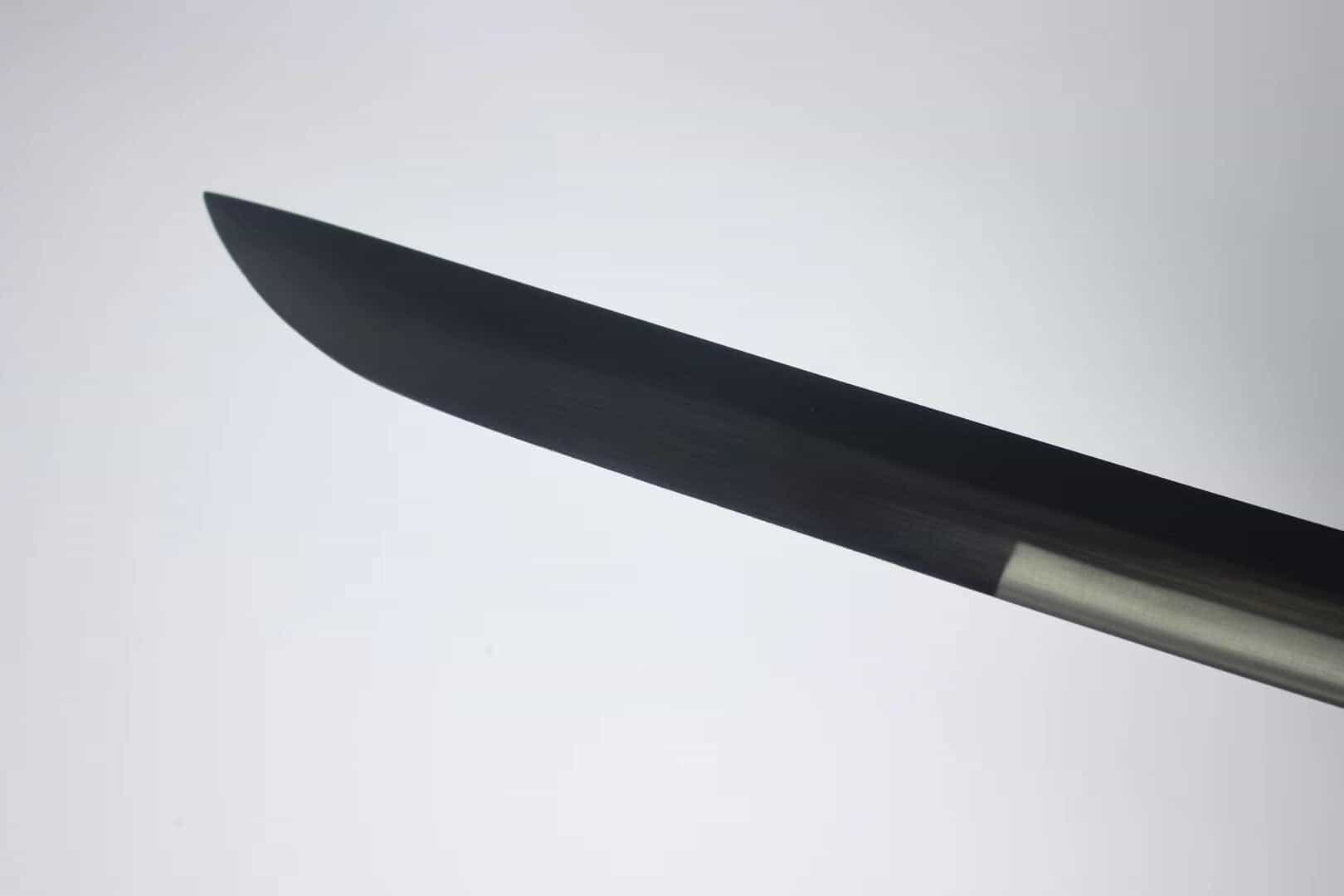 Side profile of Shinobu Kocho Demon Slayer katana on white background