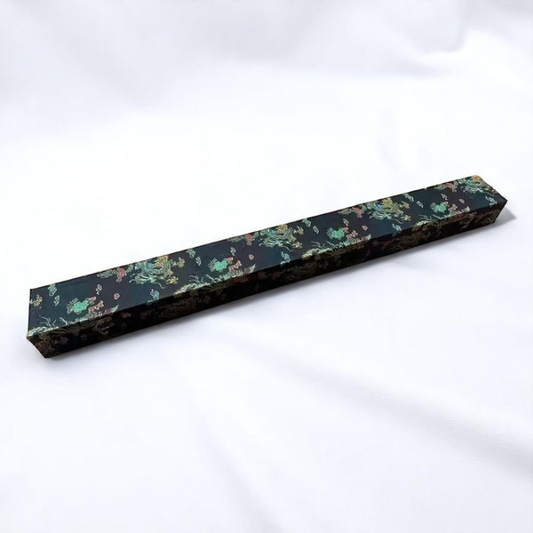 Black Brocade Katana Gift Box – Dragon Motifs